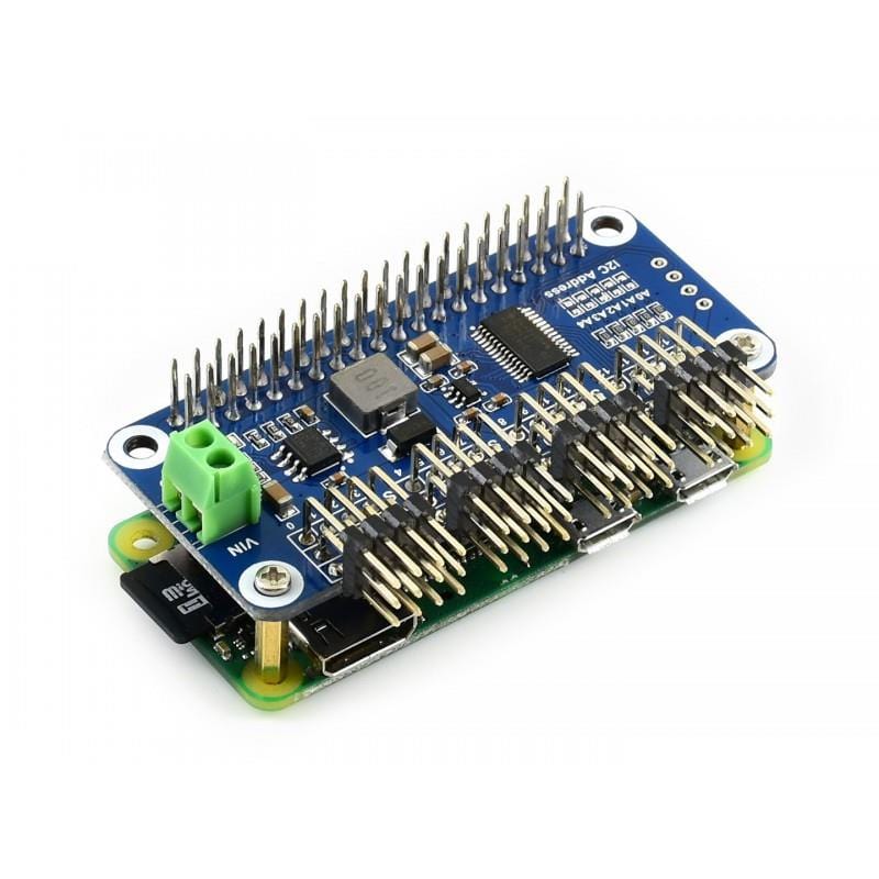Angled 16-Channel Servo Driver HAT for Raspberry Pi (12-bit I2C) - Image 2