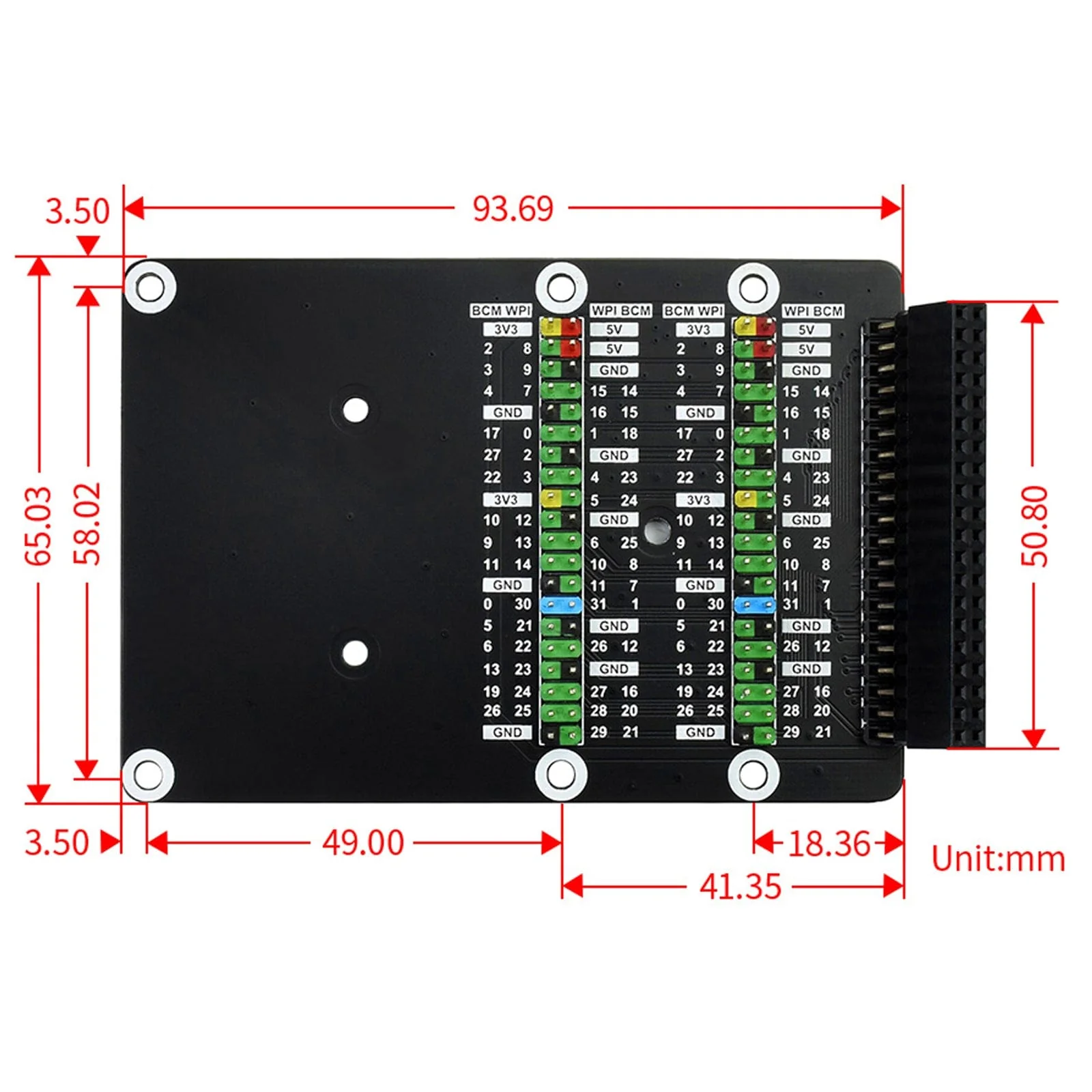 Angled GPIO Header Adapter for Raspberry Pi 500/400 [Discontinued] - Image 6
