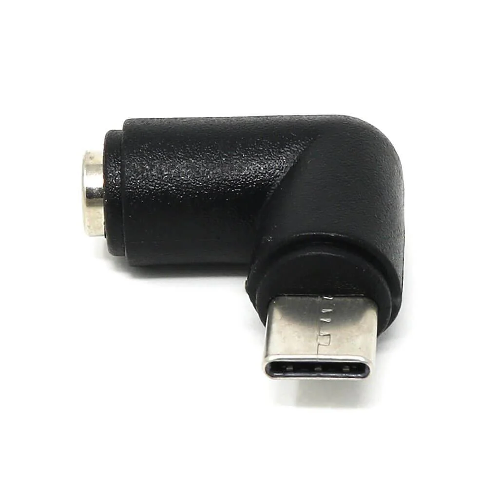 Angled USB-C to 2.1mm Barrel Jack Adapter - Image 4