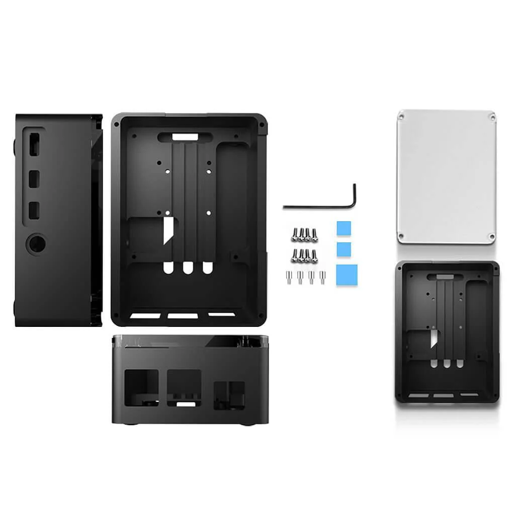 Anidees PRO Raspberry Pi 4 Case - Black - Image 3