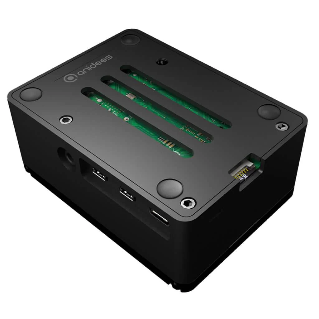 Anidees PRO Raspberry Pi 4 Case - Black - Image 5