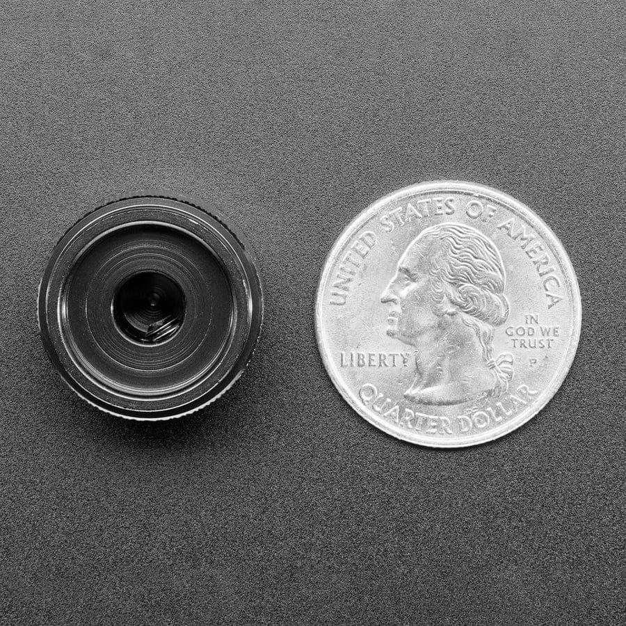 Anodized Aluminium Machined Knob - Black - 20mm Diameter - Image 4