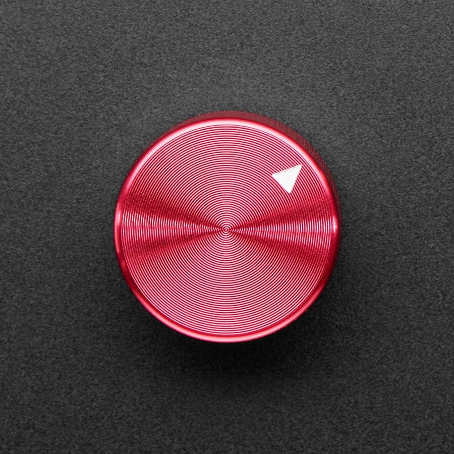 Anodized Aluminium Machined Knob - Red - 20mm Diameter - Image 3