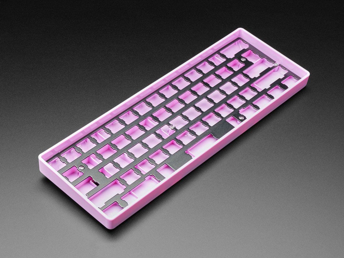 Anodized Black Aluminum Metal Keyboard Plate for GH60 Cases - Image 2