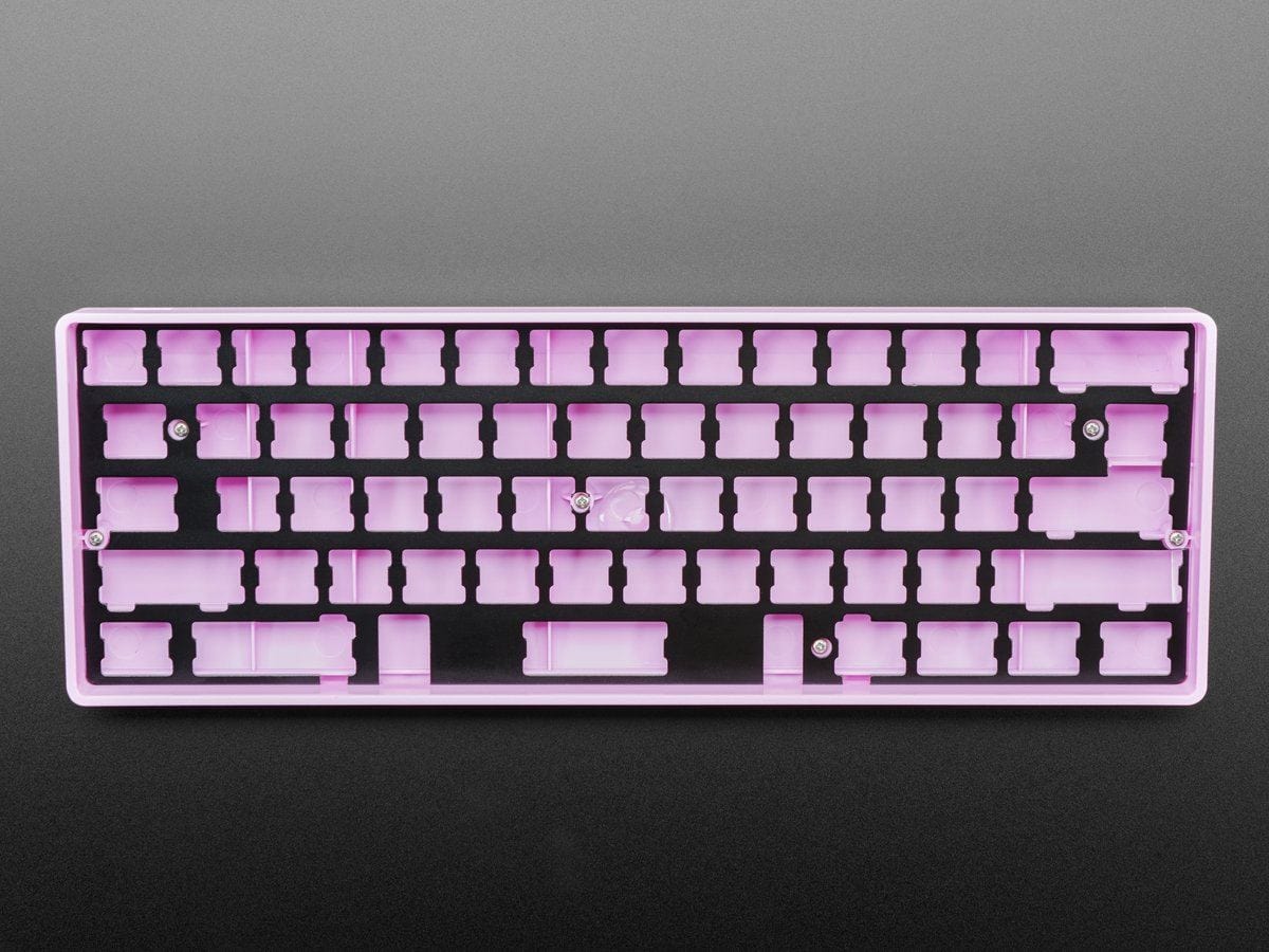 Anodized Black Aluminum Metal Keyboard Plate for GH60 Cases - Image 3