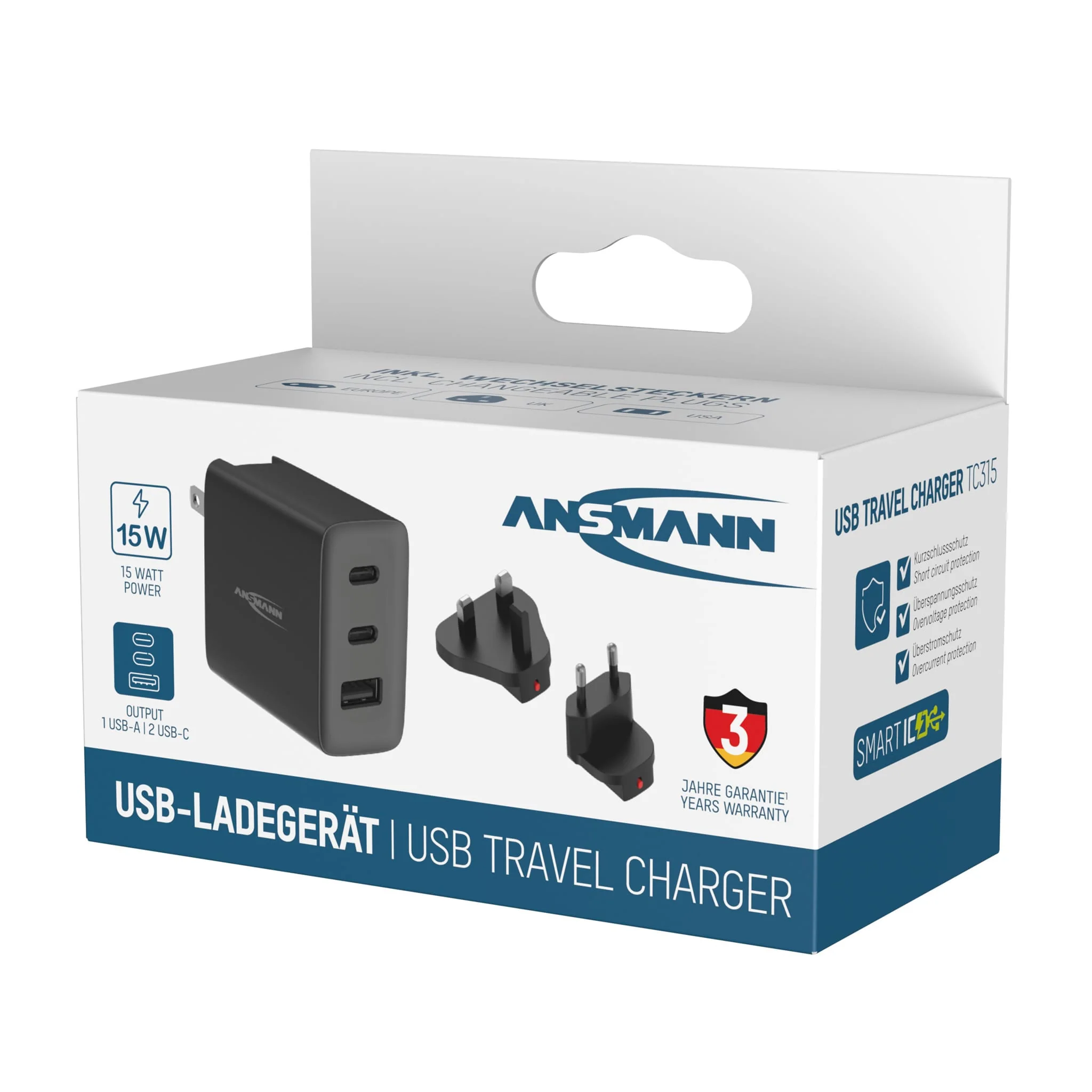 ANSMANN 15W TC315 Travel Charger - Image 4