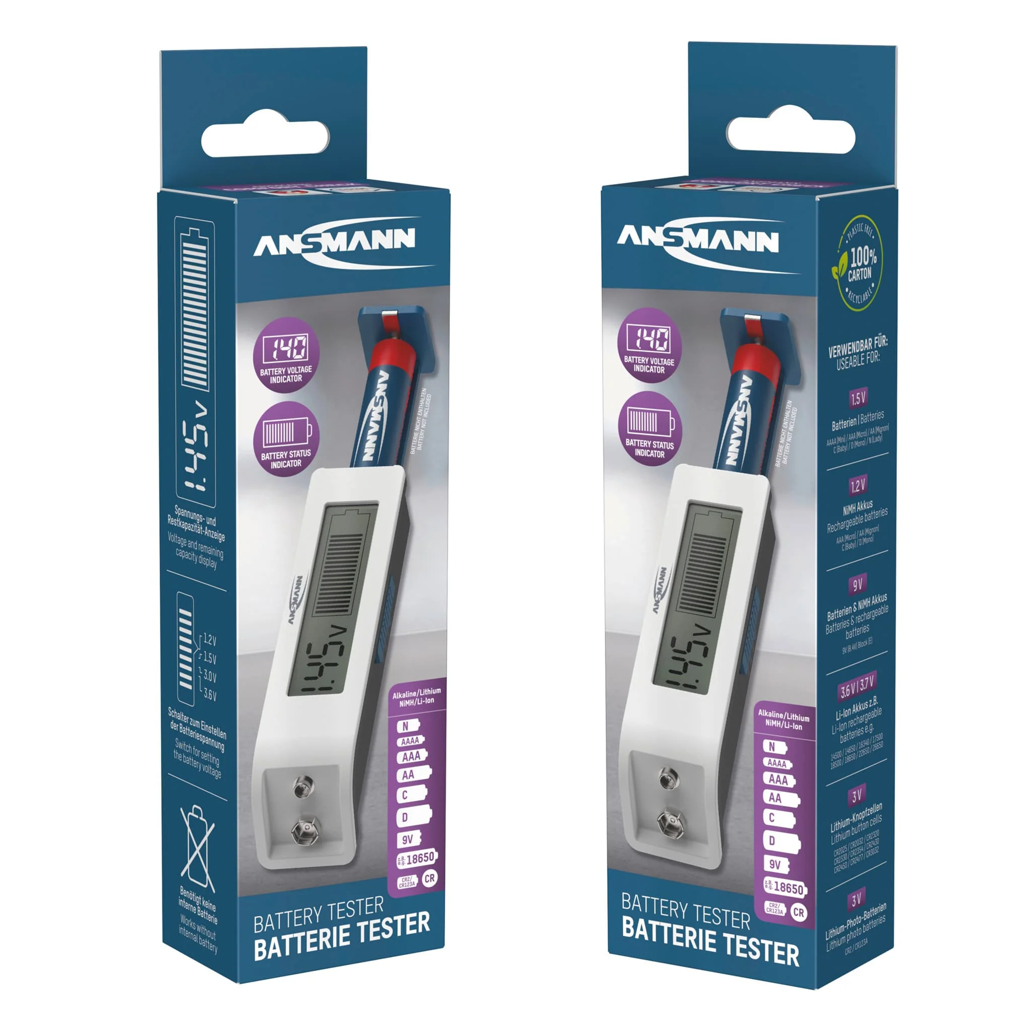ANSMANN Comfort Check - Universal Battery Tester - Image 8
