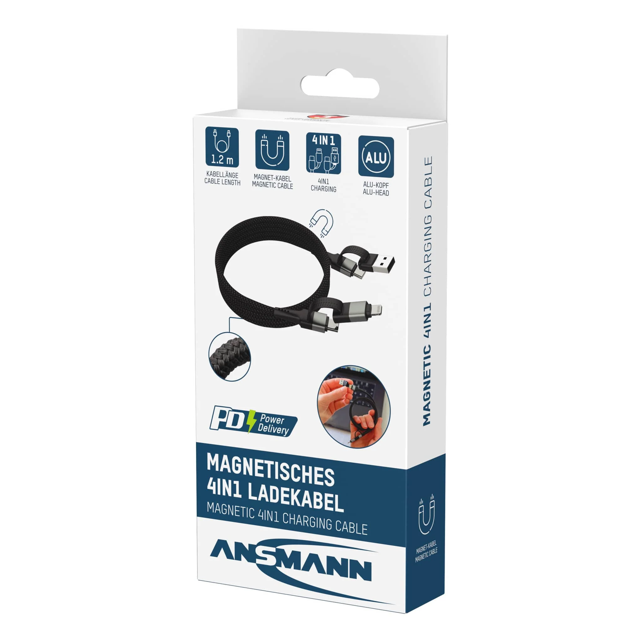 ANSMANN Magnetic 4-in-1 Charging Cable - Image 5