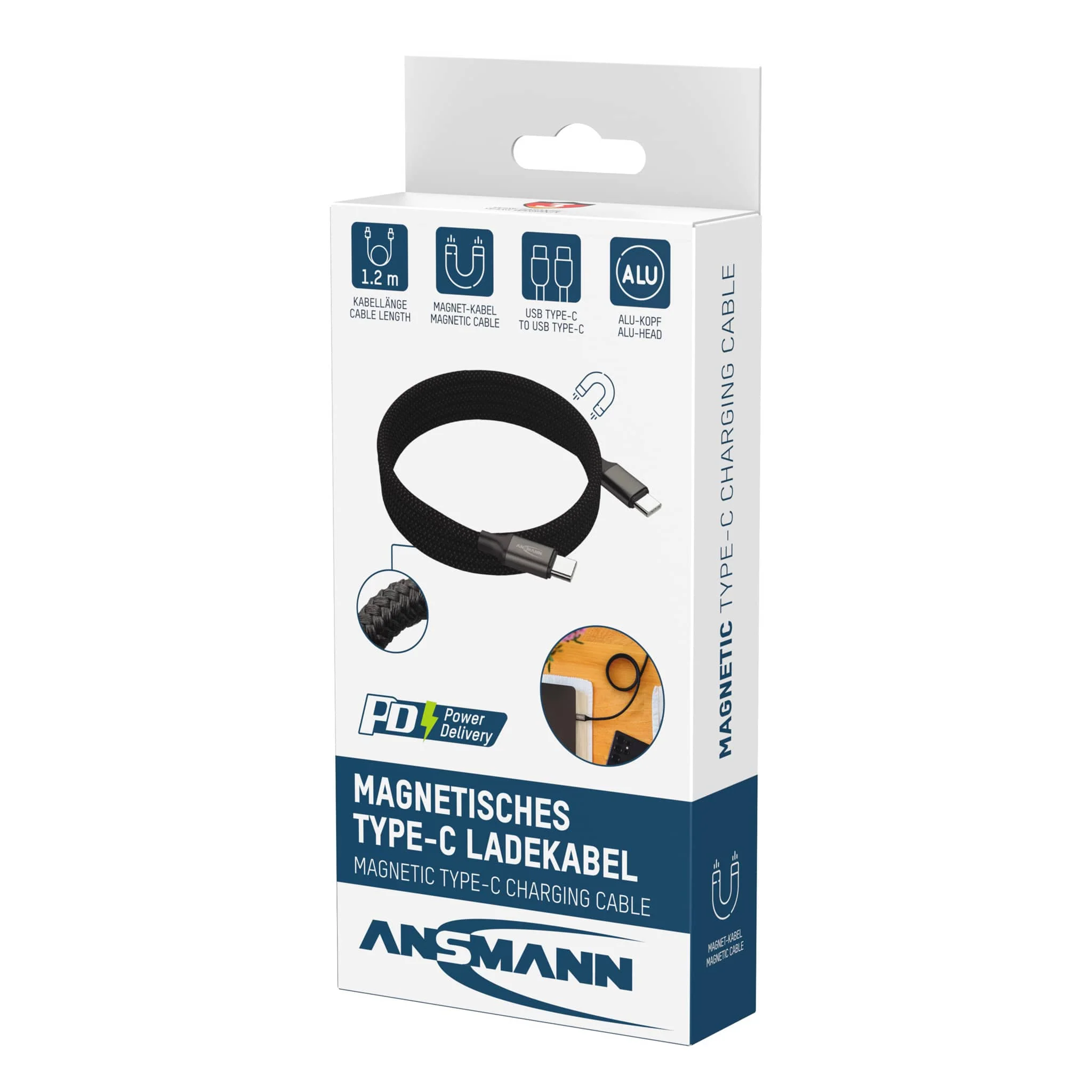 ANSMANN Magnetic USB-C to USB-C Cable - Image 7