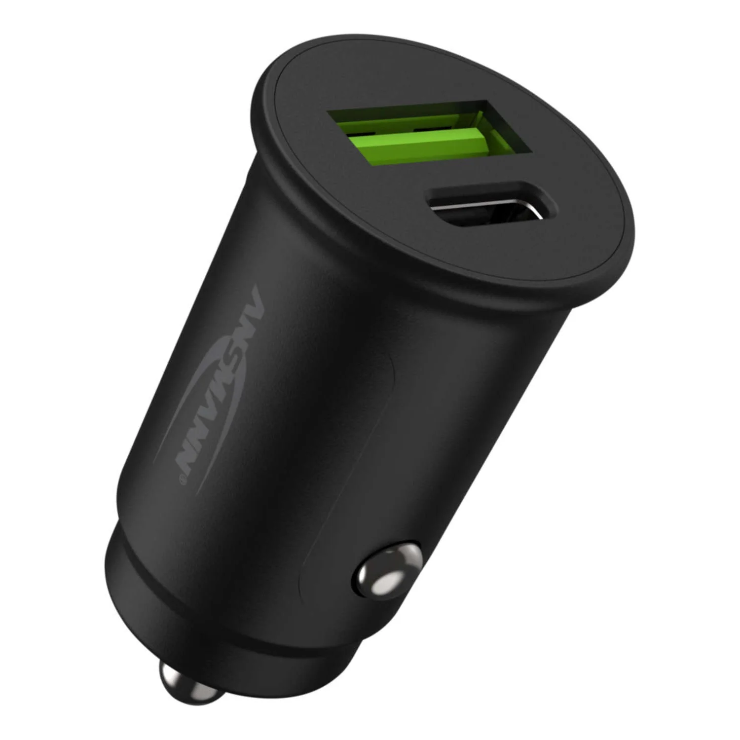 ANSMANN USB-A/USB-C In-Car Charger with PD and QC3.0 - Image 2