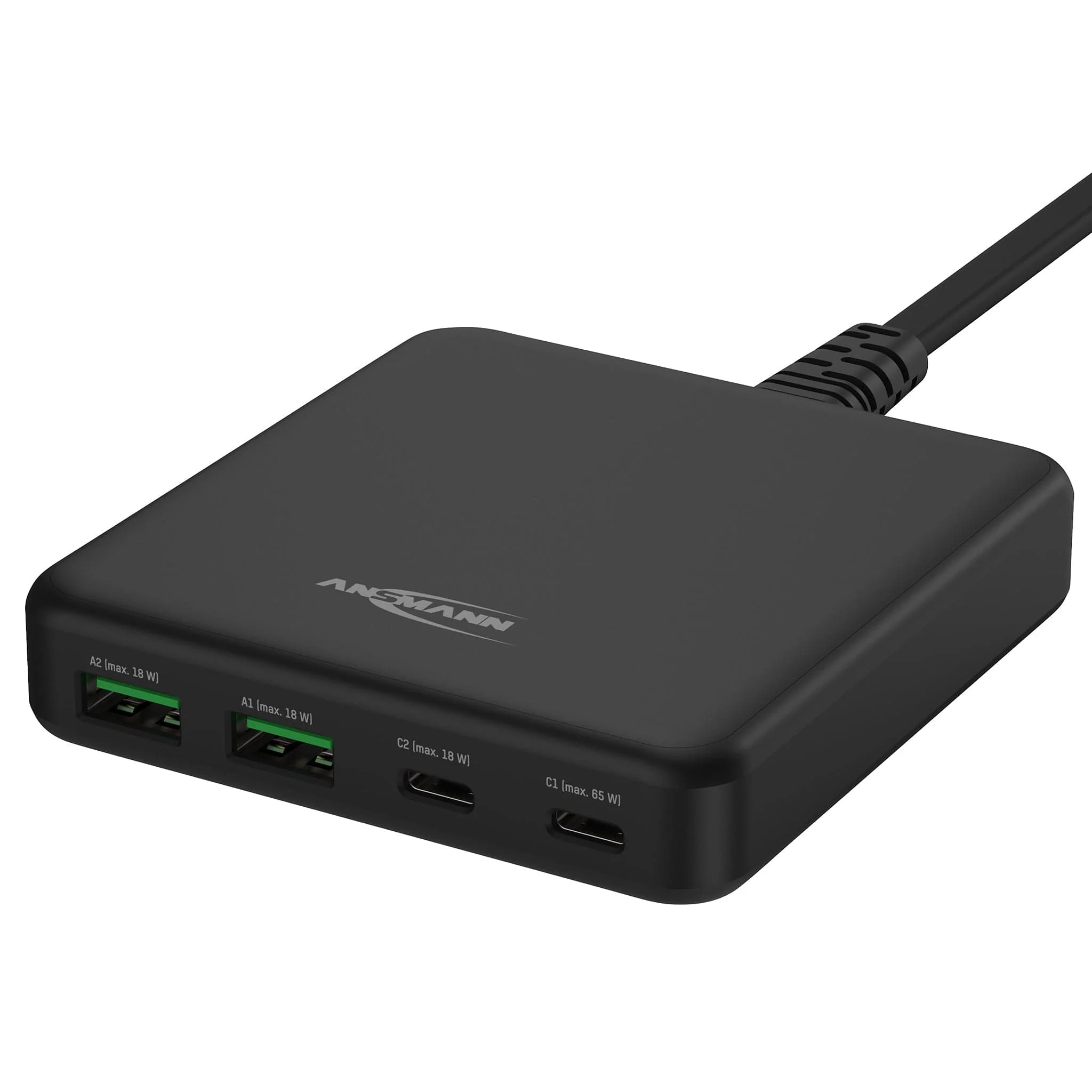 ANSMANN 4-port USB Desktop Charger with Power Delivery - 3.25A / 65W - Image 2
