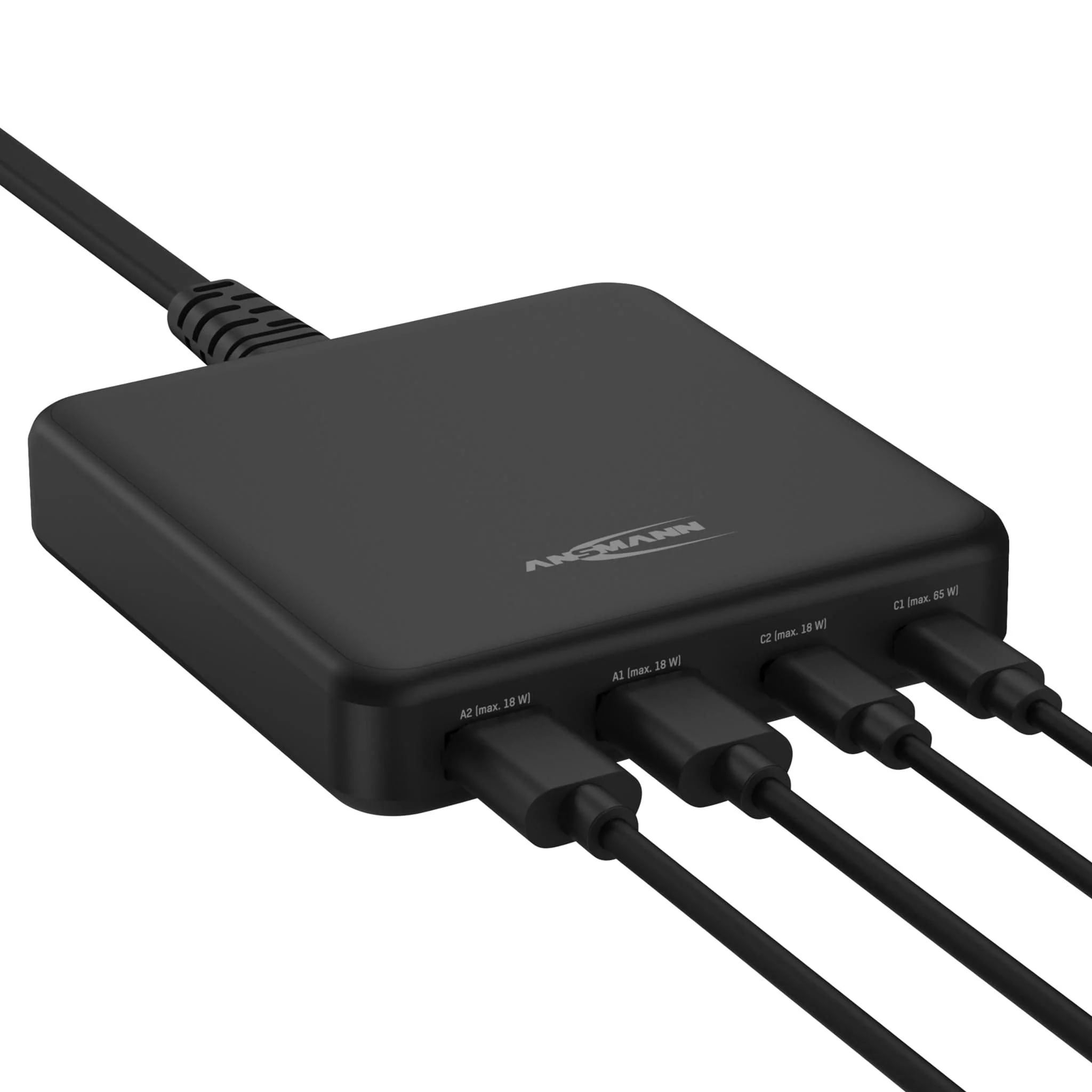 ANSMANN 4-port USB Desktop Charger with Power Delivery - 3.25A / 65W - Image 4