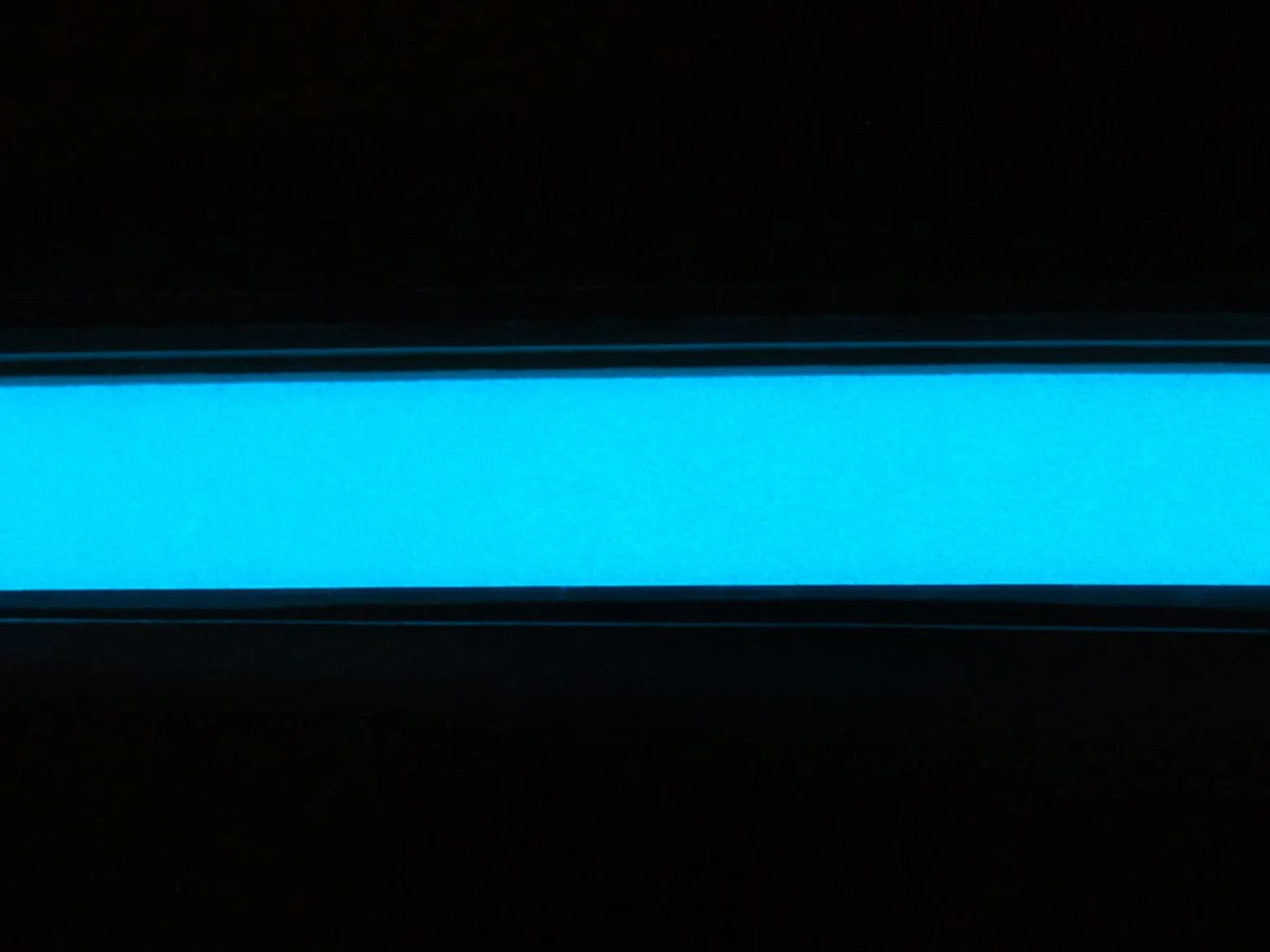 Aqua Electroluminescent (EL) Tape Strip - 100cm w/two connectors - Image 2