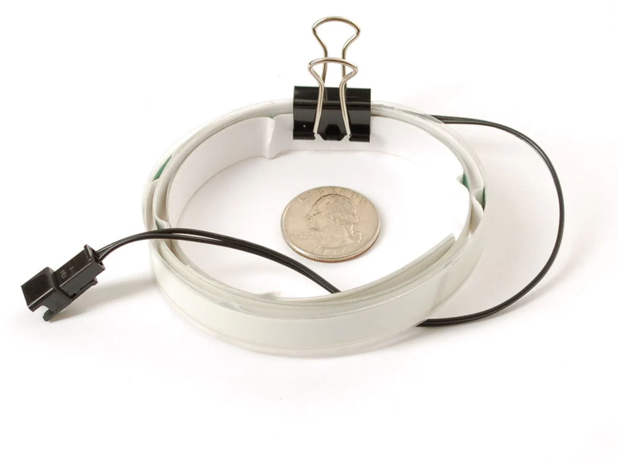 Aqua Electroluminescent (EL) Tape Strip - 100cm w/two connectors - Image 3