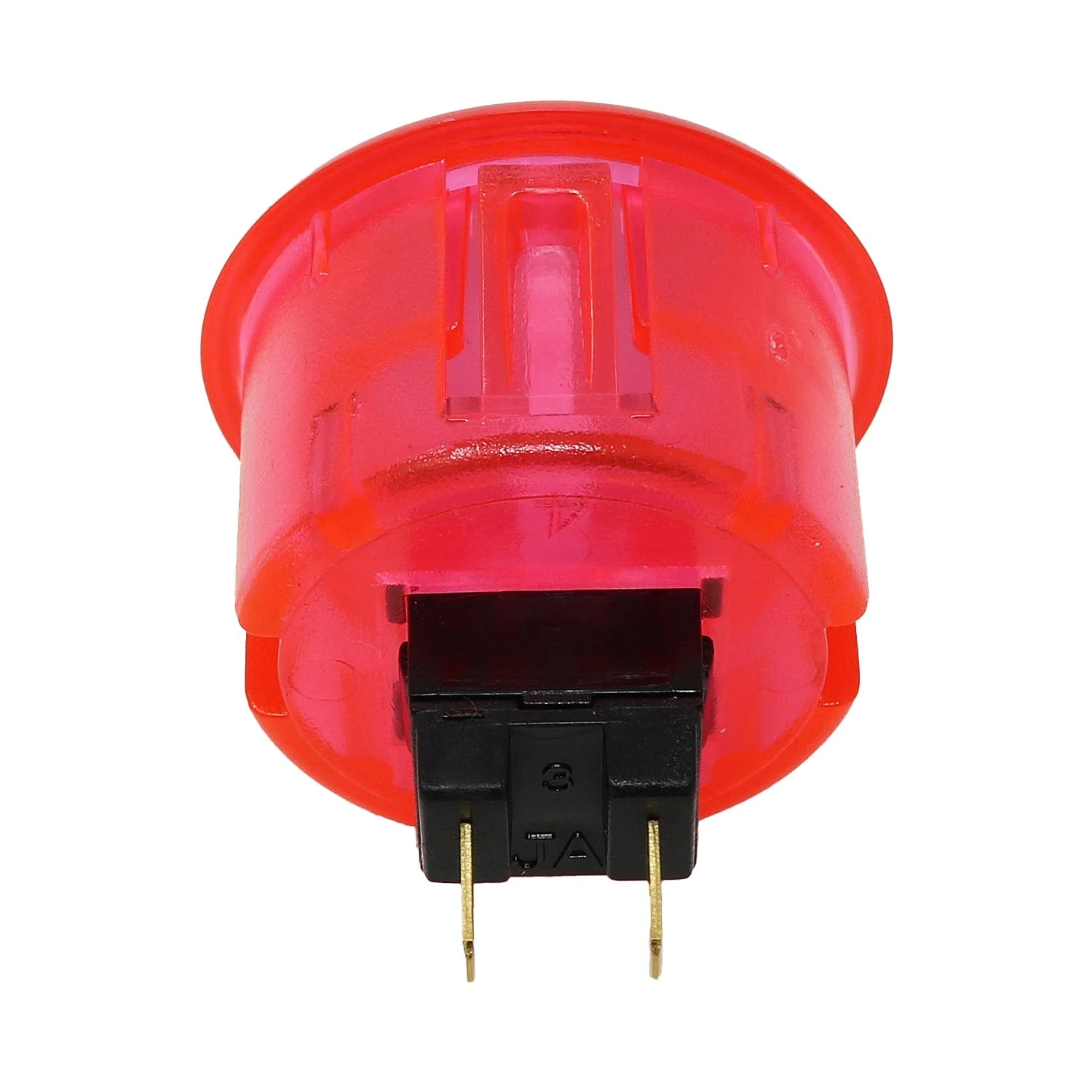 Arcade Button - 30mm Translucent Pink - Image 2