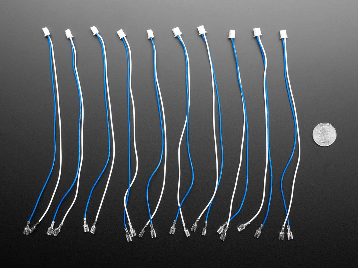 Arcade Button and Switch Quick-Connect Wires - 4.8mm/0.187" (10-pack) - Image 5