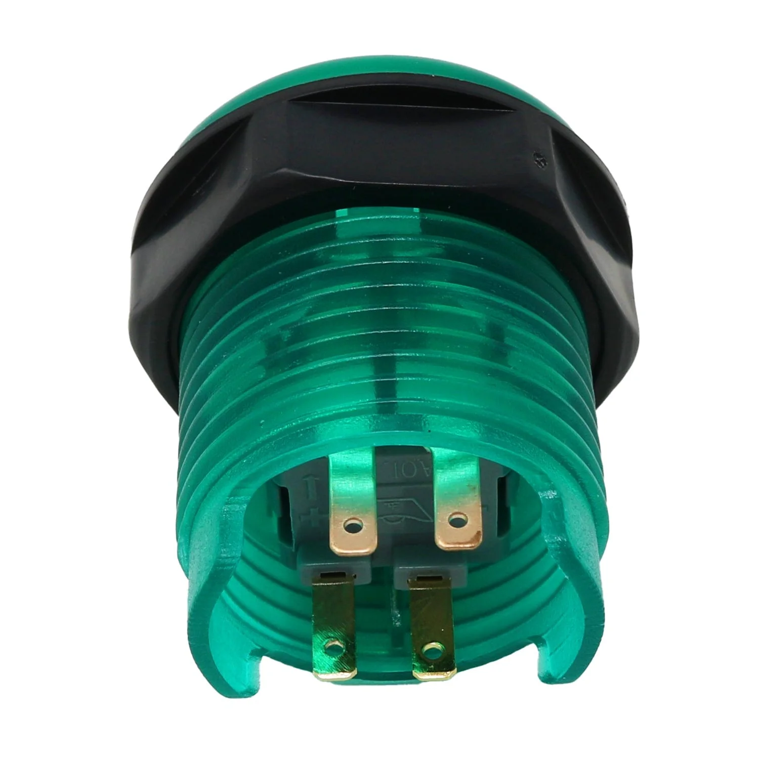 Arcade Button with LED - 30mm Translucent Green - Image 2