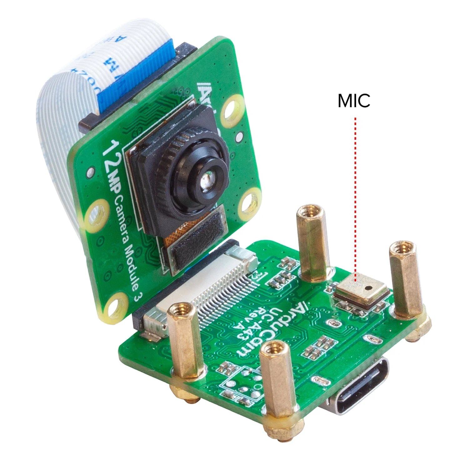 Arducam 12MP IMX708 USB-C UVC Fixed-Focus Camera Module with Microphone - Image 2