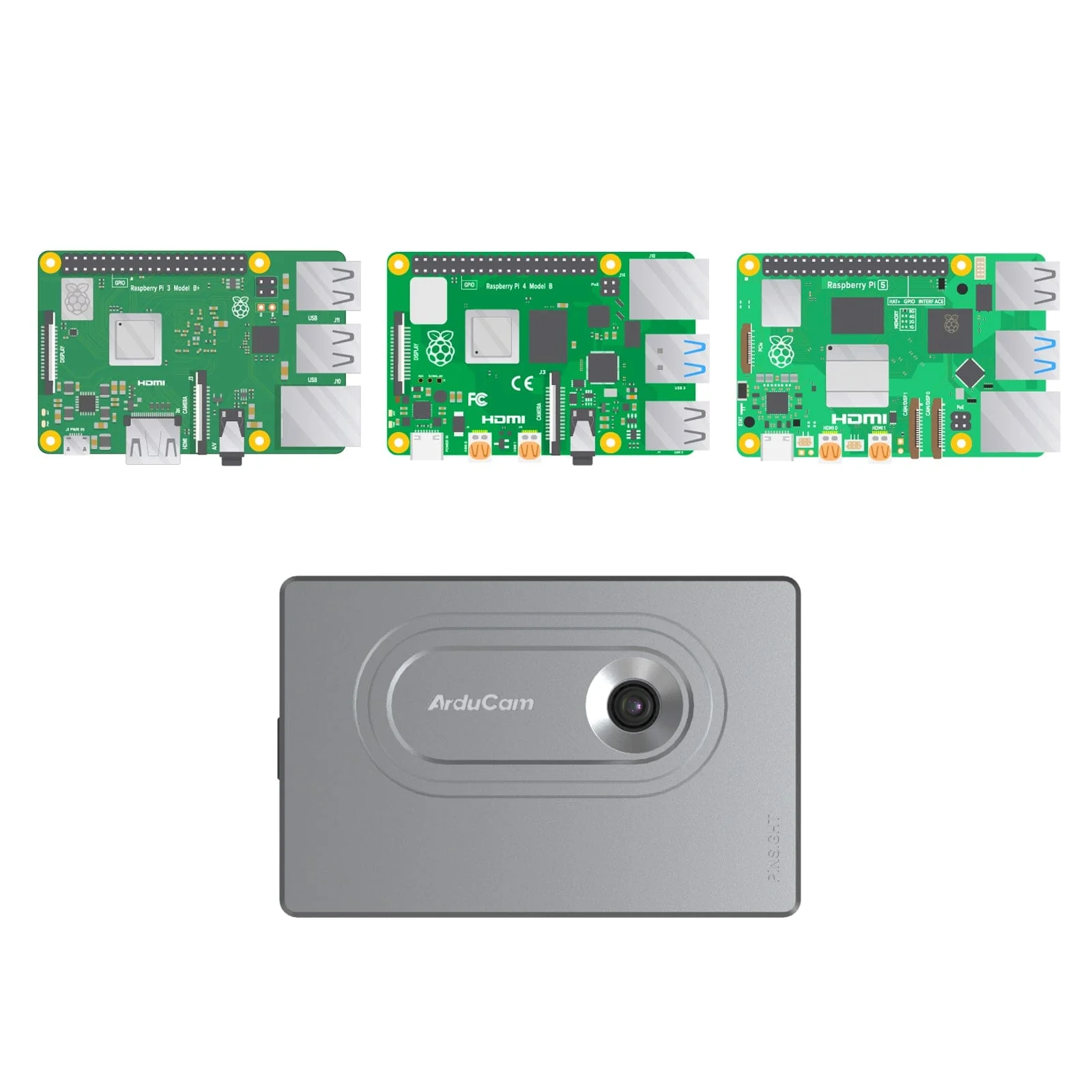 Arducam PiNSIGHT - 12MP Vision AI Mate for Raspberry Pi - Image 4