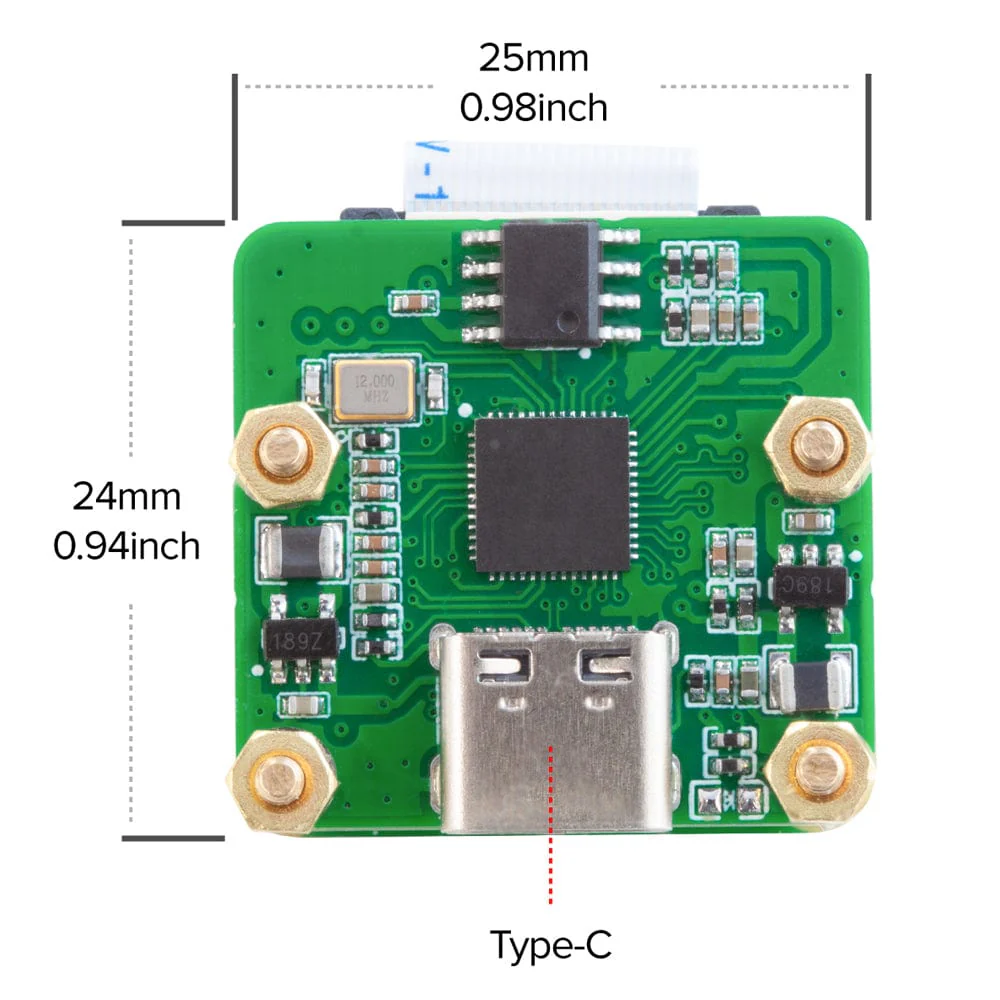 Arducam Wide Angle 12MP IMX708 USB-C UVC Fixed-Focus Camera Module with Microphone - Image 6