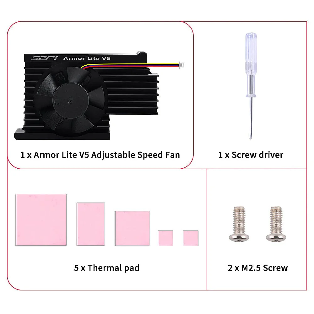 Armour Lite V5 Heatsink for Raspberry Pi 5 - Image 4