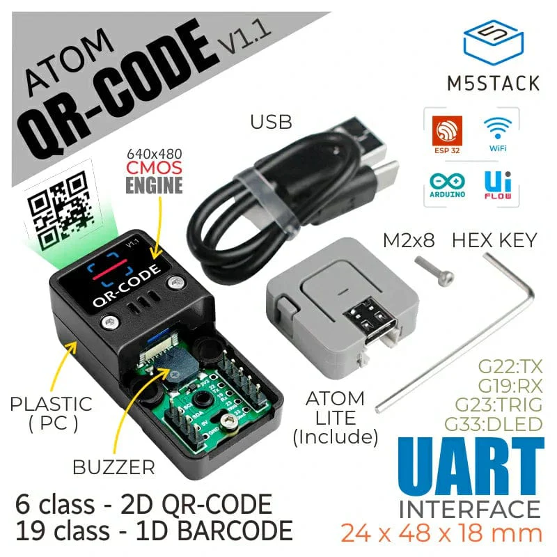 ATOM 2D/1D Barcode Scanner Kit v1.1 - Image 2