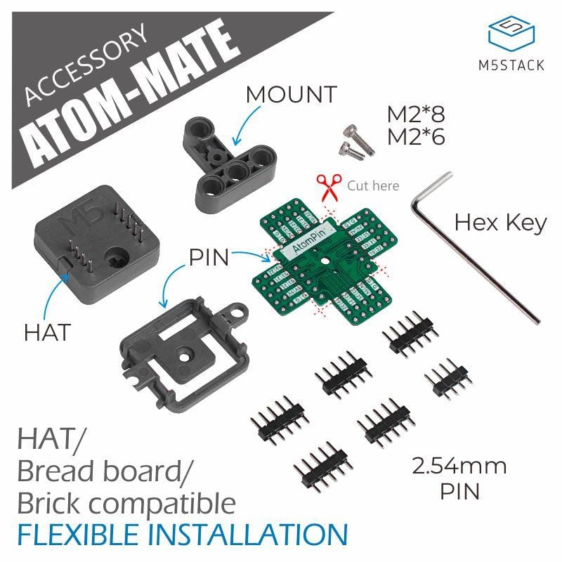 M5Stack ATOM Mate Adapter DIY Expansion Kit - Image 2