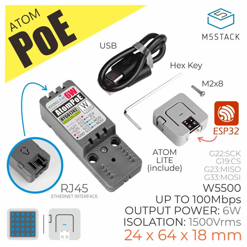 ATOM PoE Kit with W5500 (HY601742E) [Discontinued] - Image 2