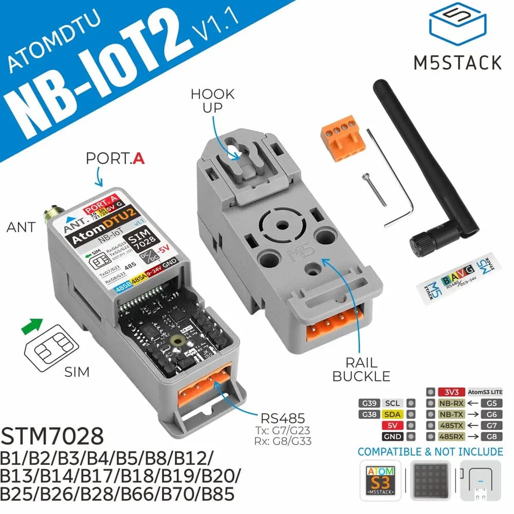 ATOMIC DTU NB-IoT2 Global Version v1.1 (SIM7028) - Image 2