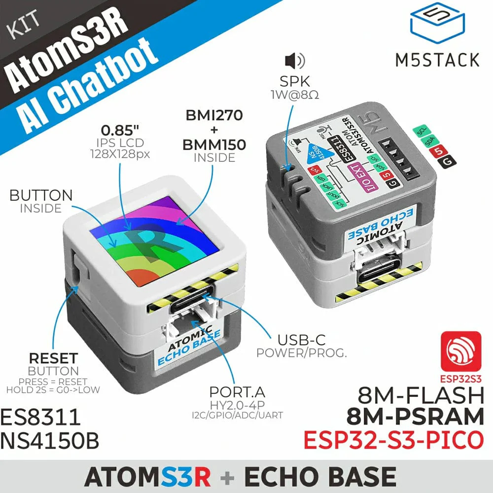 M5Stack AtomS3R AI Chatbot Kit - Image 2