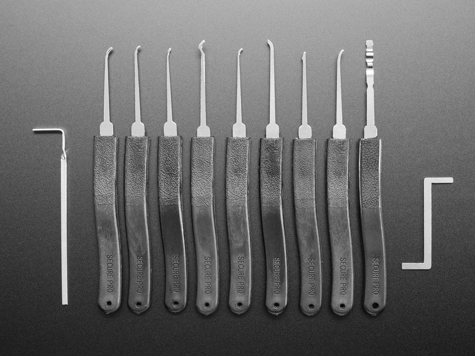Basic Lock-sport Pick Set - 9 Picks and 2 Wrenches [Discontinued] - Image 3