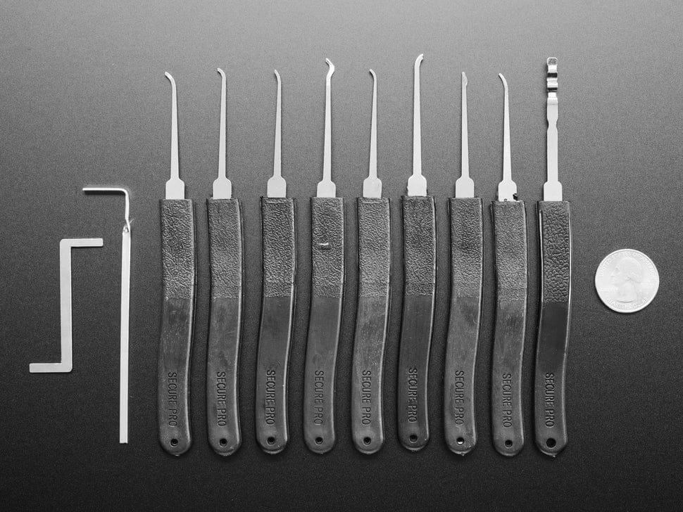 Basic Lock-sport Pick Set - 9 Picks and 2 Wrenches [Discontinued] - Image 4