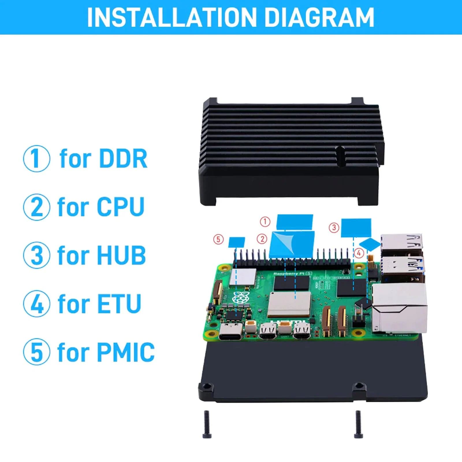Aluminium Heatsink Case for Raspberry Pi 5 [Discontinued] - Image 4