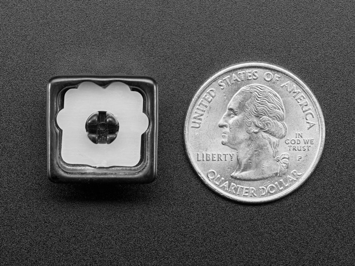 Black Aluminum Kitty Paw Keycap with Translucent Silicone Toes - Image 3