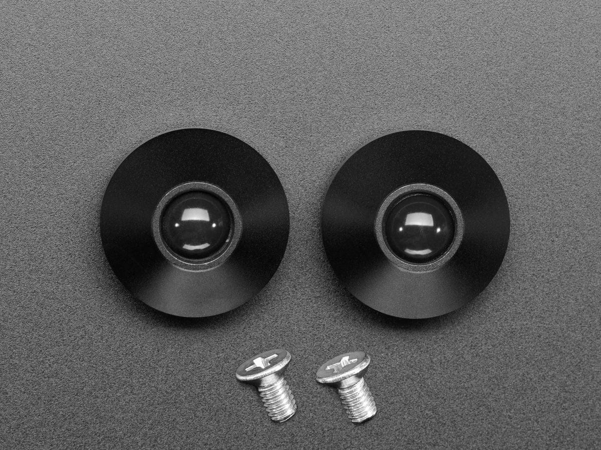 Black Anodized Aluminum Bumper Feet - Pack of 2 - Image 2
