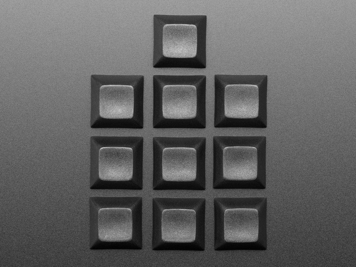 Black DSA Keycaps for MX Compatible Switches - 10 pack - Image 3
