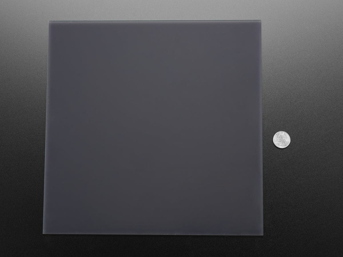 Black LED Diffusion Acrylic Panel 12" x 12" - 0.1" / 2.6mm thick - Image 3