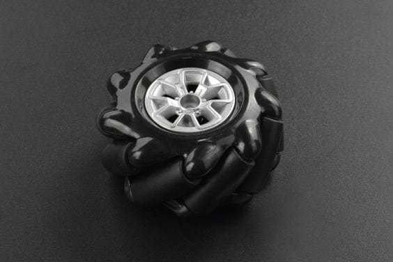 Black Mecanum Wheel with Motor Shaft Coupling (60mm) - Left [Discontinued] - Image 2