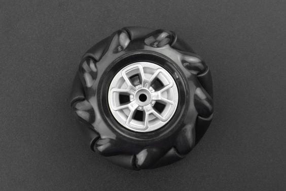 Black Mecanum Wheel with Motor Shaft Coupling (60mm) - Left [Discontinued] - Image 3