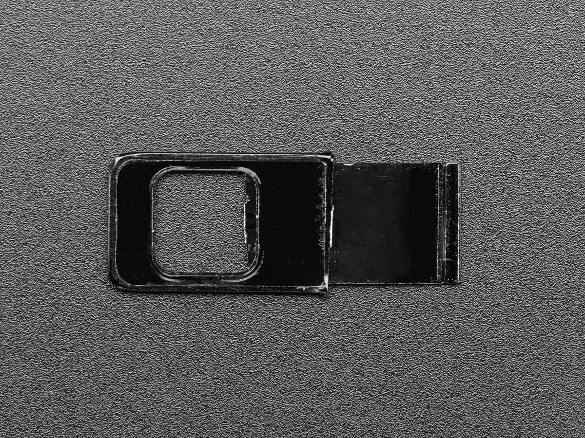 Black Miniature Metal Webcam Cover [discontinued] - Image 3