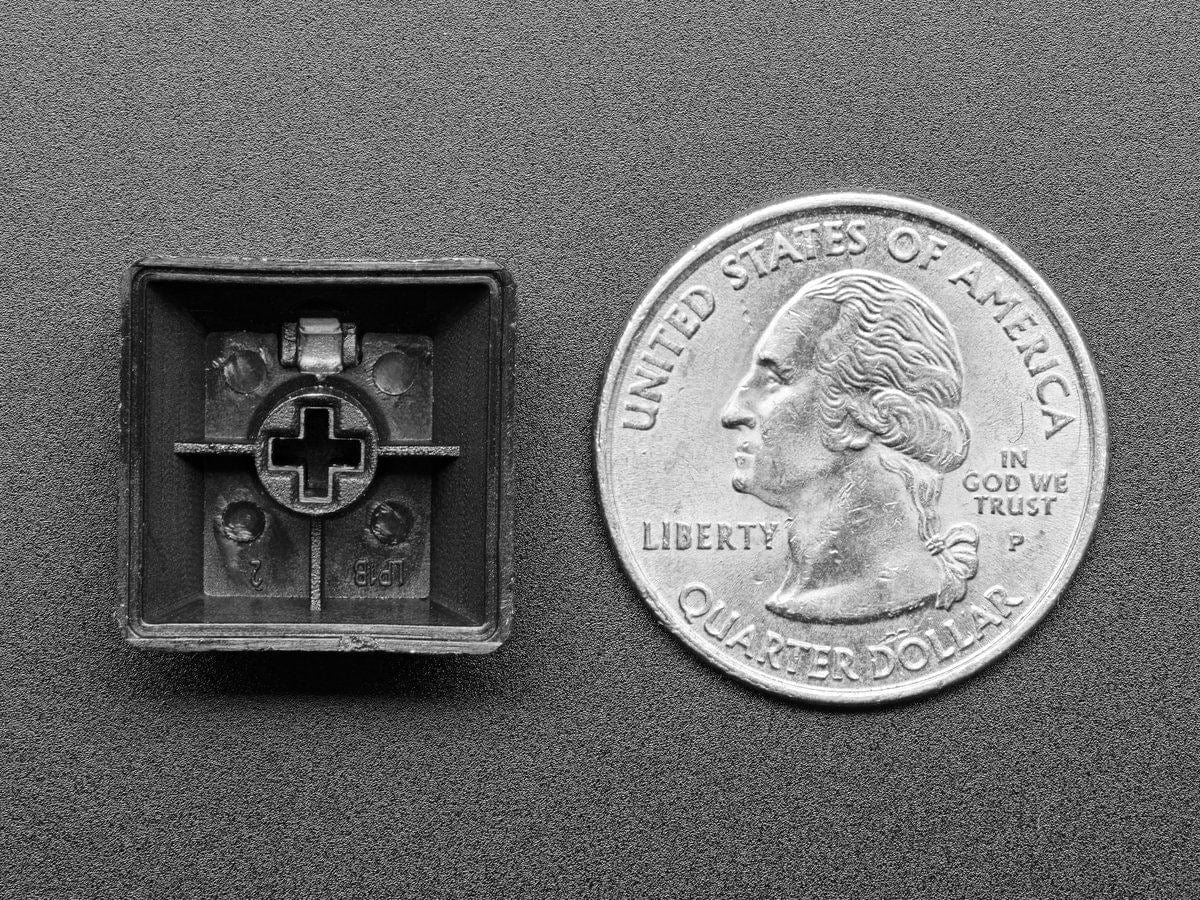 Black Windowed Lamp R4 Keycap for MX Compatible Switches - Image 3