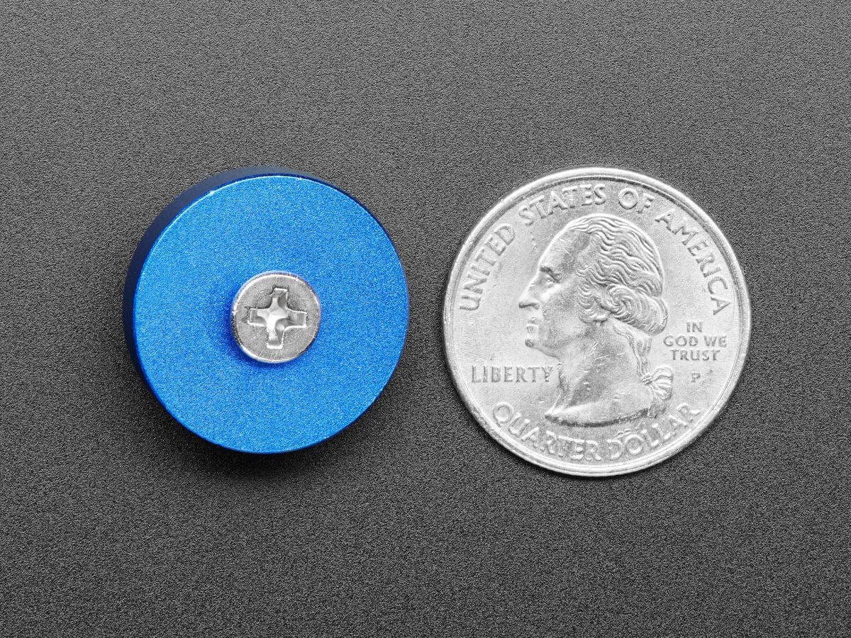 Blue Anodized Aluminum Bumper Feet - Pack of 2 - Image 4