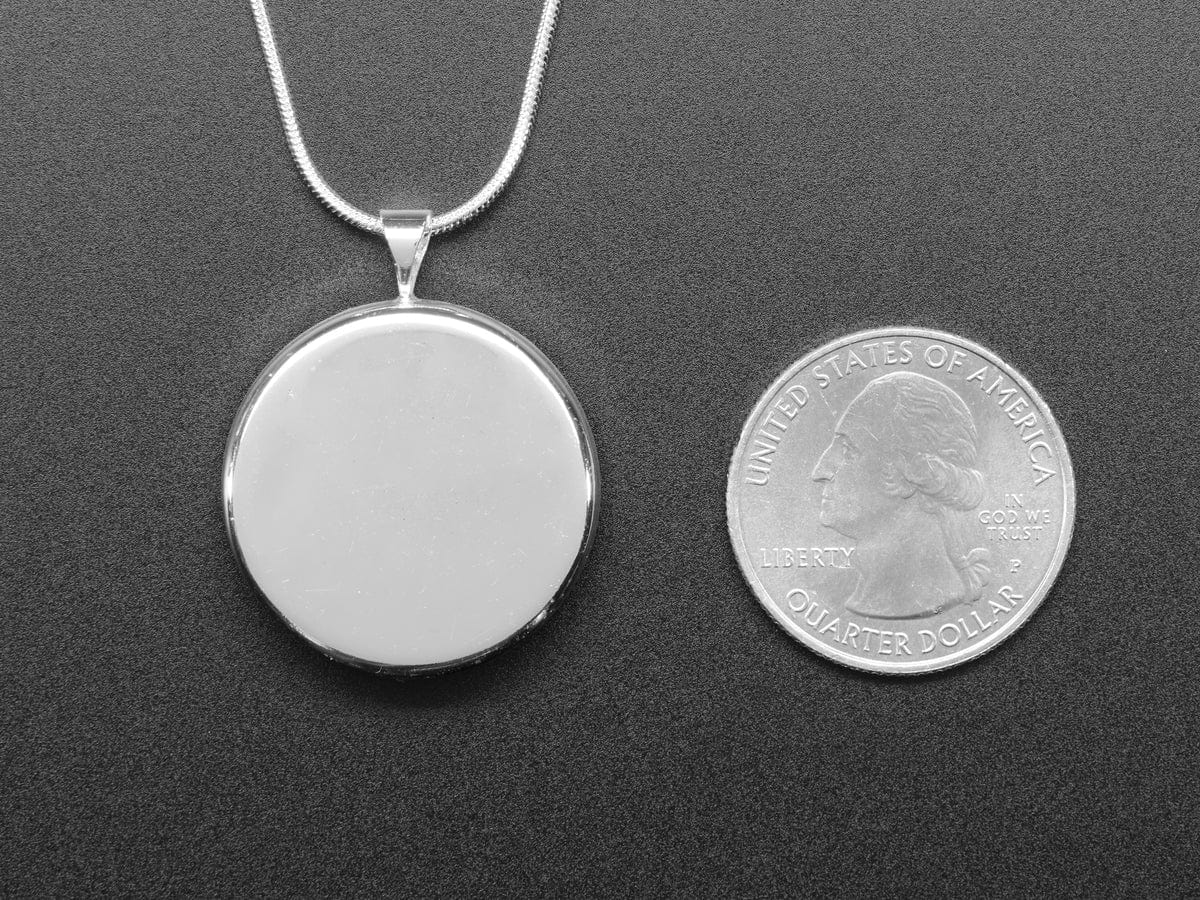 Blue Circuit Board Pendant Necklace with Silver Chain [Discontinued] - Image 9