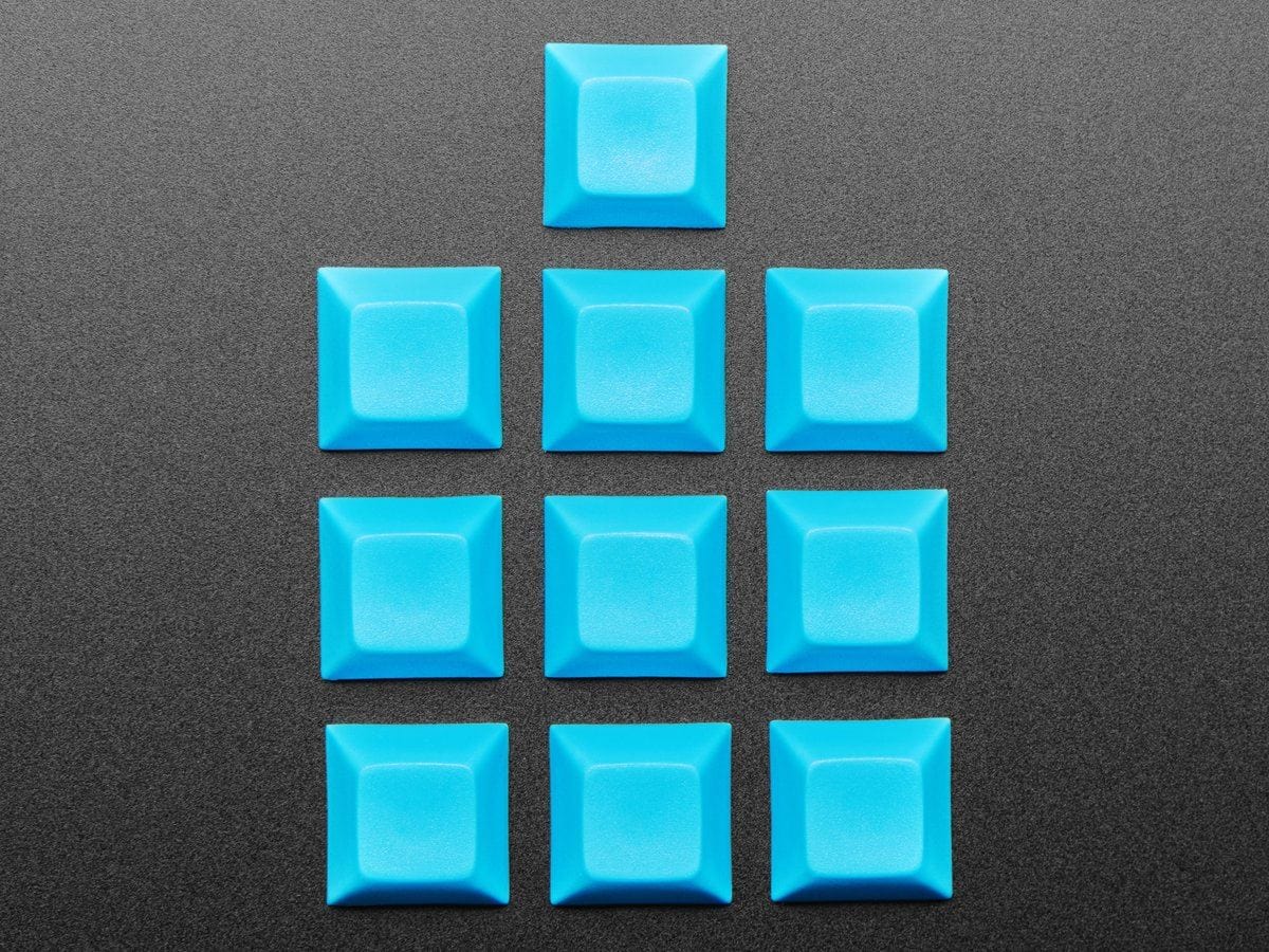 Blue DSA Keycaps for MX Compatible Switches - 10 pack - Image 5
