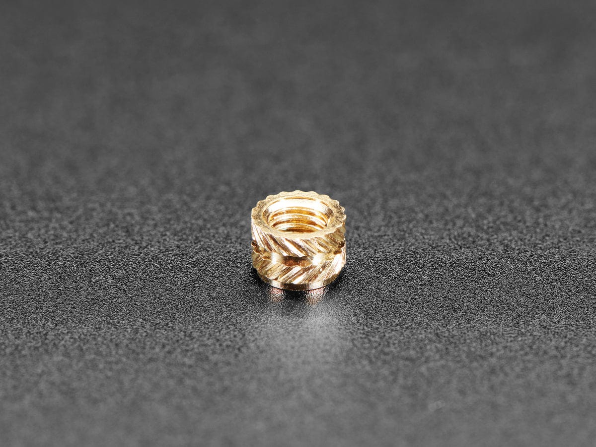 Brass Heat-Set Inserts for Plastic - M3 x 3mm - 50 pack - Image 3