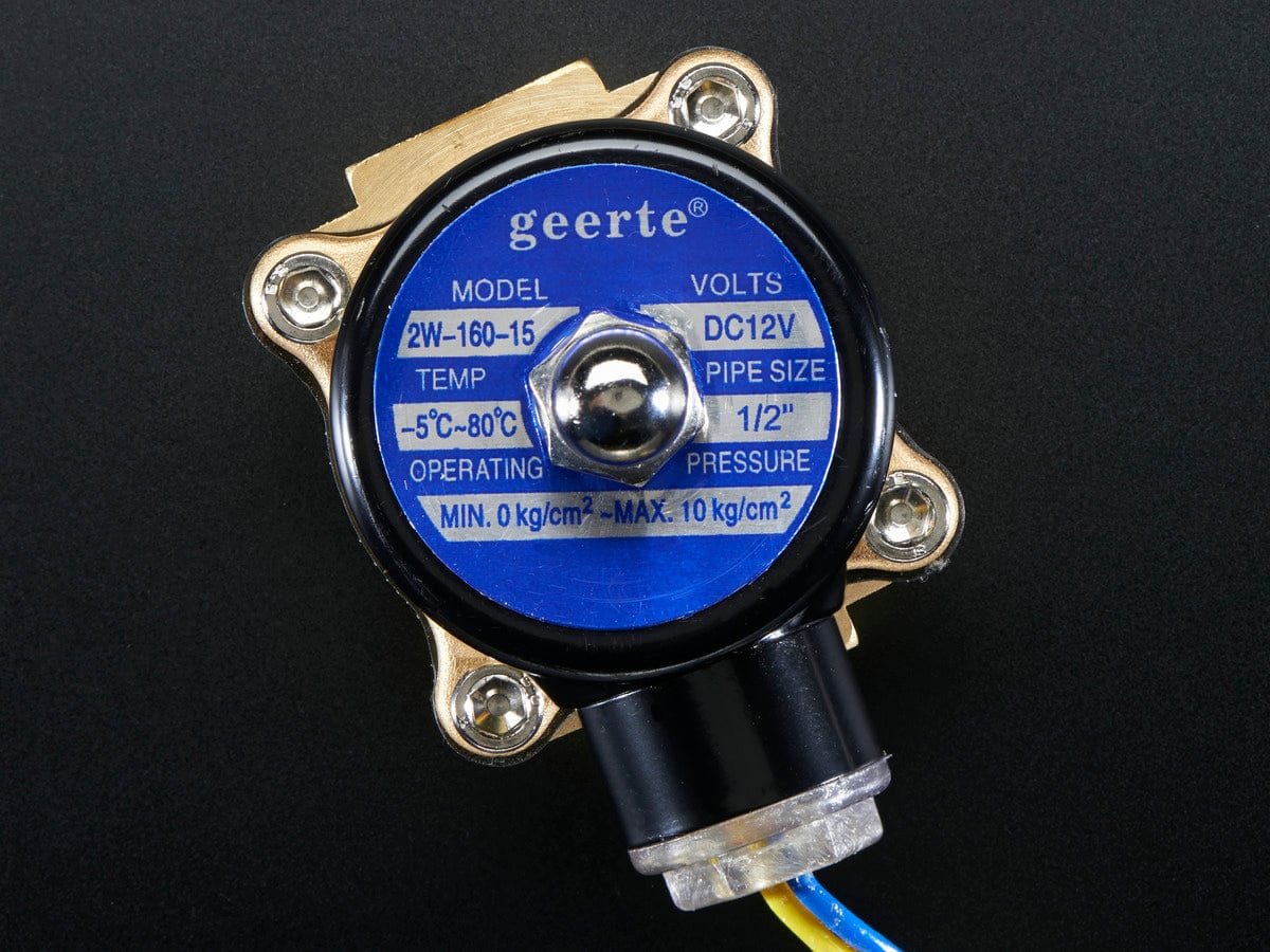 Brass Liquid Solenoid Valve - 12V - 1/2 NPS - Image 6