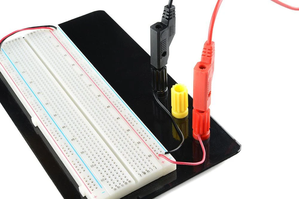 Breadboard (Mounted) Full-Size, Aluminium Plate & Binding Posts - Image 2