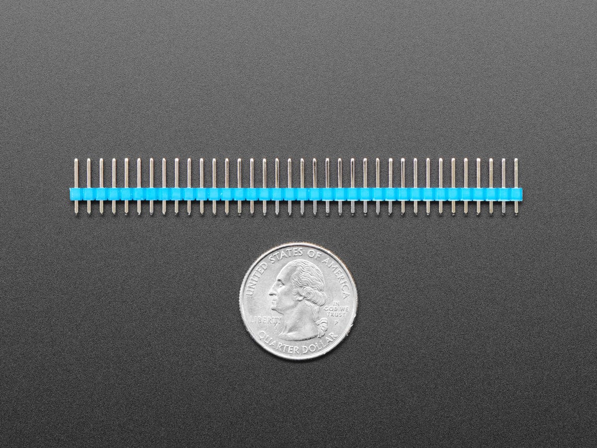 Break-away 0.1" 36-pin strip male header - Blue - 10 pack - Image 3