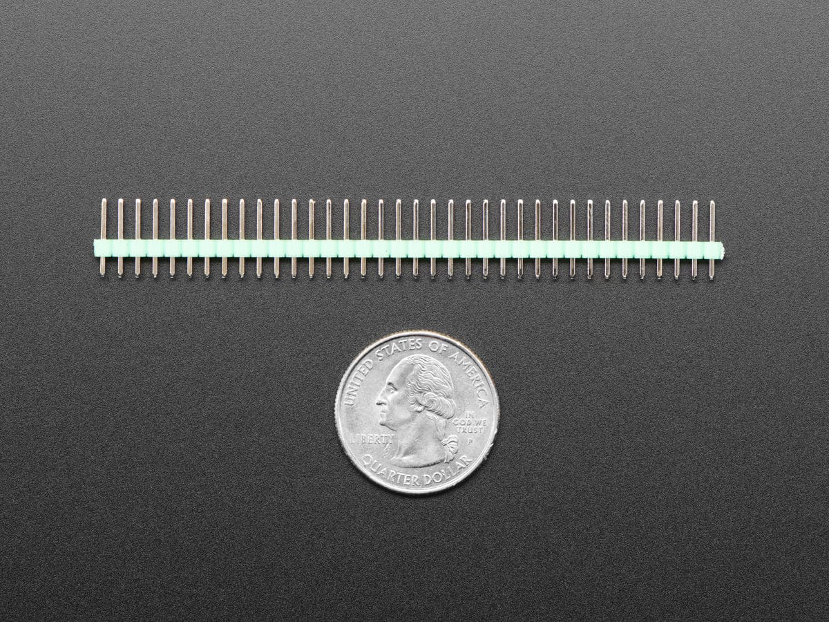 Break-away 0.1" 36-pin strip male header - Green - 10 pack - Image 3