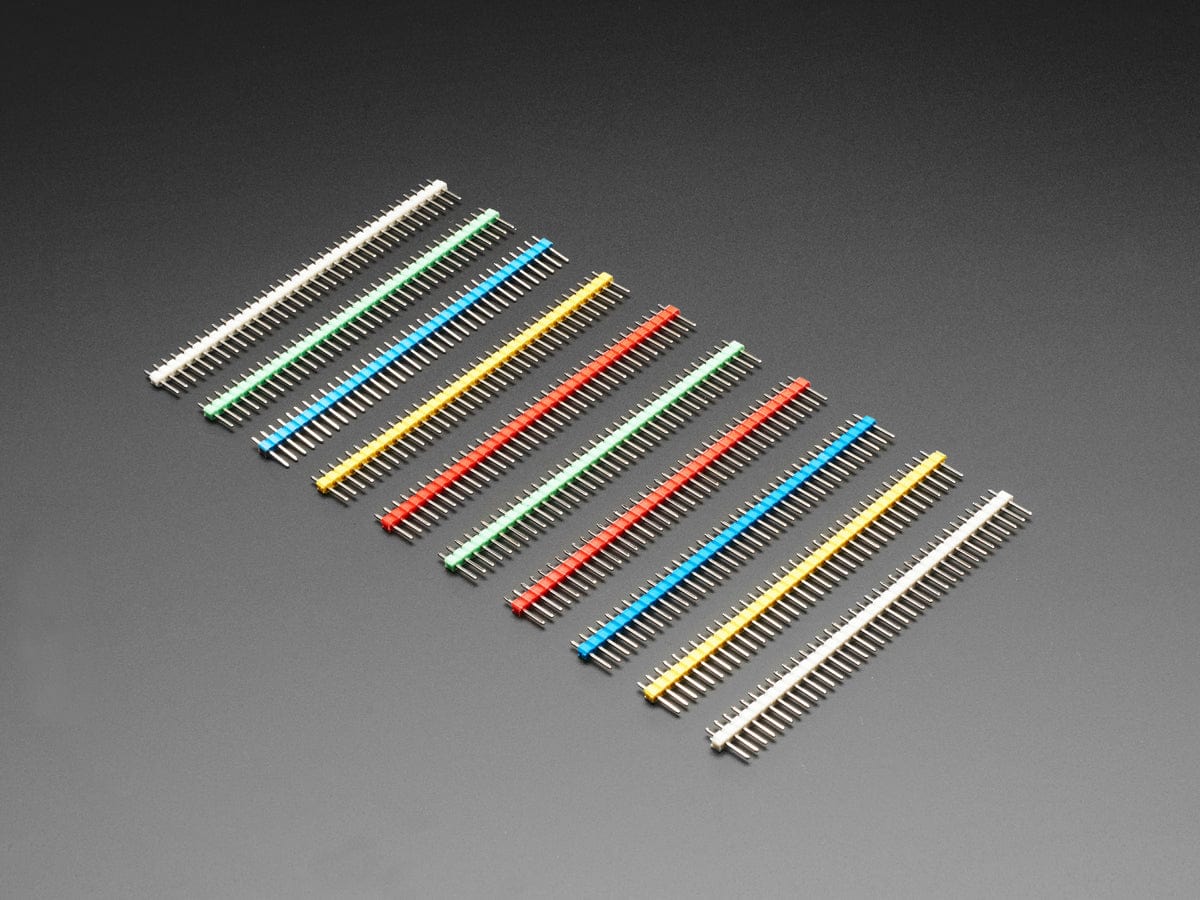 Break-away 0.1" 36-pin strip male header - Rainbow Combo 10 Pack - Image 2